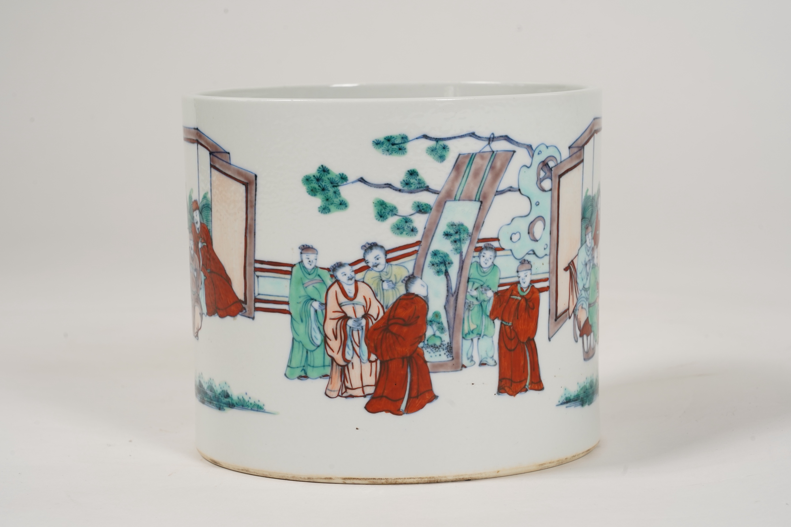 A Chinese doucai ‘scholars’ brushpot
